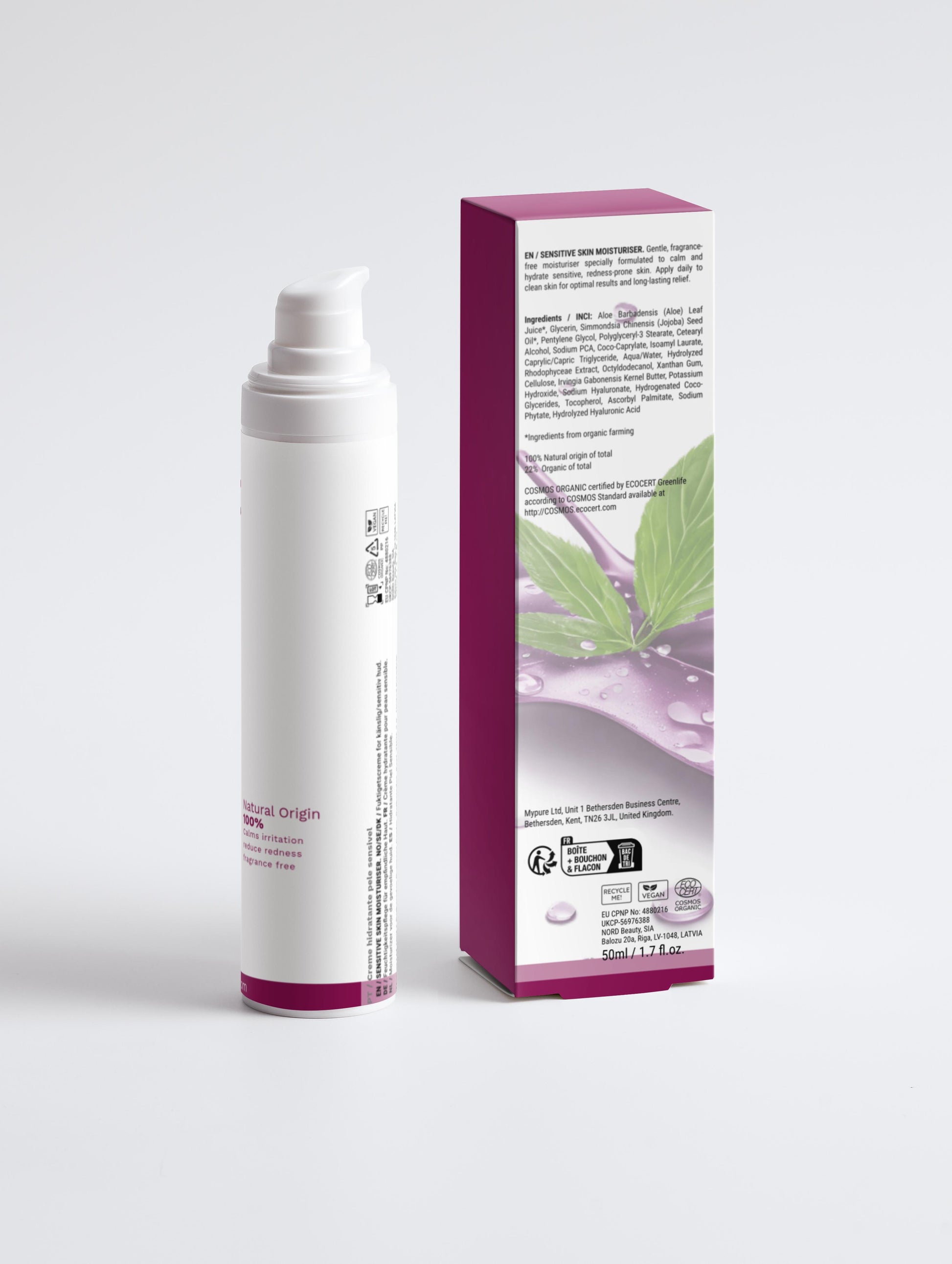 Creme Hidratante Pele Sensivel | 50 ml | Unnamed Cosmetics - Unnamed Cosmetics