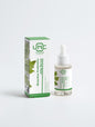 Serum Prebiotico Reparador Unnamed Cosmetics com frasco transparente e caixa verde e branca